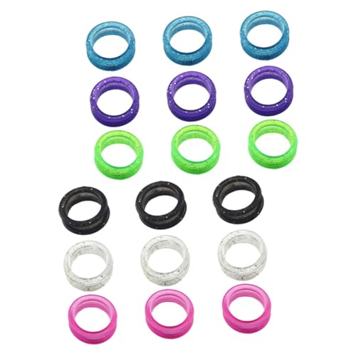 HANABASS 18 Stück Finger Ringe für Scheren Rutsch Design für Friseursalons und Zuhause Passend für Scherengrößen HANABASS 18 Stück Finger Ringe für Scheren Rutsch Design für Friseursalons und Zuhause Passend für Scherengrößen von HANABASS