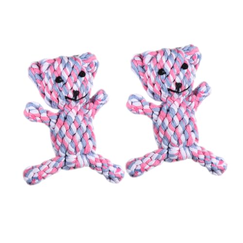 HANABASS 2 STÜCK Bissfestes Hundespielzeug aus Robustem Seil Bärenform Interaktives Kauspielzeug für Mittelgroße Hunde zum Training Zahnpflege Langlebig und Beißresistent HANABASS 2 STÜCK Bissfestes Hundespielzeug aus Robustem Seil Bärenform Interaktives Kauspielzeug für Mittelgroße Hunde zum Training Zahnpflege Langlebig und Beißresistent von HANABASS
