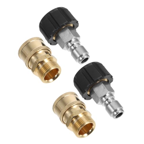 HANABASS 2 Sätze Hochdruckreiniger Adapterset Messing zu Schnellkupplung Druckwasser Schlauchanschluss für Nozzle und Sprühgeräte Schnelle Verbindung Kompatibel mit Schläuchen HANABASS 2 Sätze Hochdruckreiniger Adapterset Messing zu Schnellkupplung Druckwasser Schlauchanschluss für Nozzle und Sprühgeräte Schnelle Verbindung Kompatibel mit Schläuchen von HANABASS