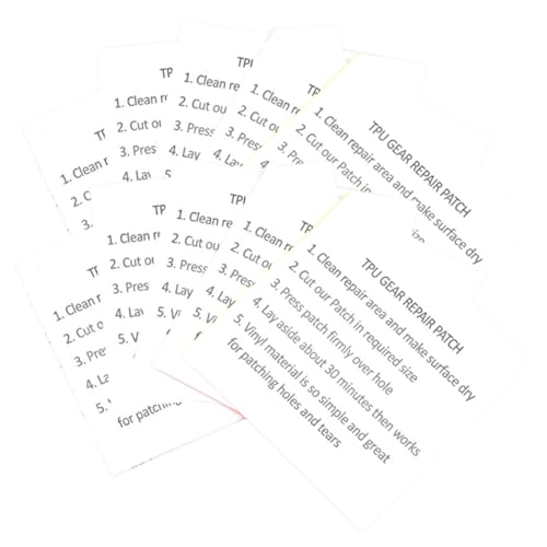HANABASS 2 Sätze TPU Reparaturset Für Aufblasbare Produkte Selbstklebende Flicken Für Zelt Schwimmring Regenjacke Langlebig Zu Verwenden Transparent 10 Stück * 2 von HANABASS
