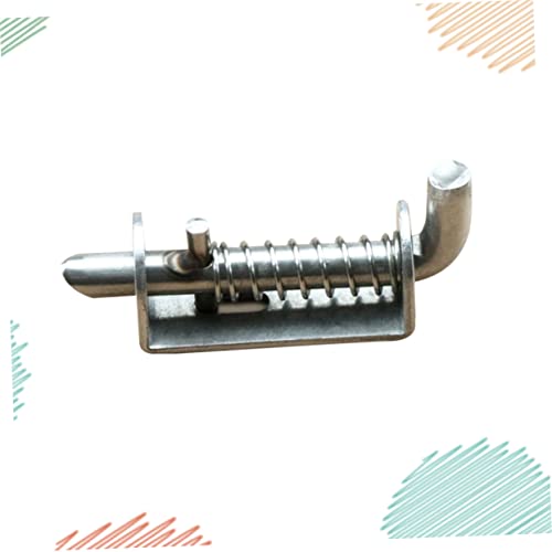 HANABASS 2 Stck. Türsicherung mit Verstärktem Federbolzen für Haustierkäfig Einfache Schraubmontage Rostfrei Robust und Sicher für Haustierkäfige Langlebiger Schutz von HANABASS