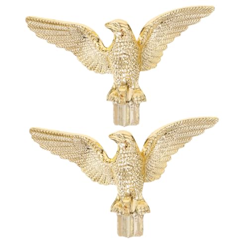 HANABASS 2 Stück Fahnenmastköpfe Wimpel Ornamente Adler Fahnenmast Aufsatz Garten Fahnenmast Stopper Fahnenmast Zubehör Fahnenaufsatz Adler Fahnenmast Endstück Fahnenmast von HANABASS