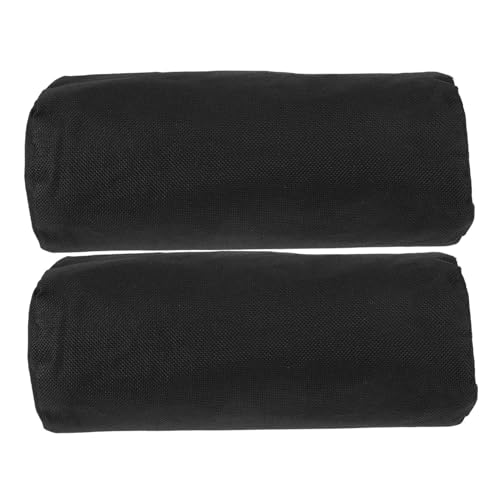 HANABASS 2 Stück Fußkissen für Gartenstühle Outdoor Stuhlfüße Polster für Liegestühle Leicht und Tragbar für Terrasse und Camping Schwarz von HANABASS