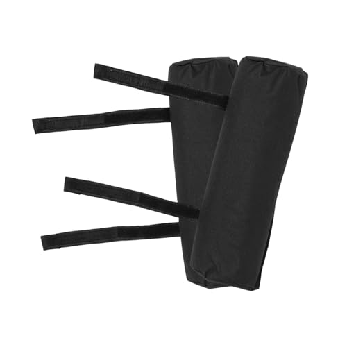HANABASS 2 Stück Klappstuhl Aufgewertet Gepolstert Stuhlarm Rastpolster Essen Ergonomisch Armlehnen Armlehne Aus Memory-Schaum Drinnen Kissen Falten Klappstühle Im Freien Stoff Black von HANABASS