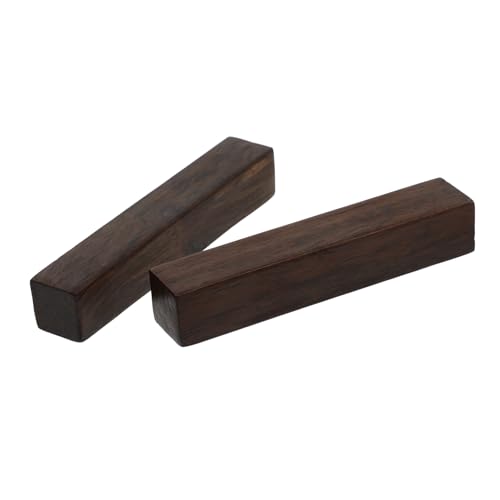 HANABASS 2 Stück Kleiner Holz Briefbeschwerer aus Massivem Holz mit Natürlicher Holzstruktur Robust und Formstabil als Desktop Paperweight für Büro und Zuhause von HANABASS