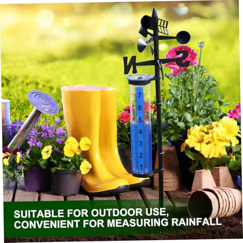 HANABASS 2 Stück Kunststoff Regenmesser Ersatzrohre Präzise Outdoor Niederschlagsmesser mit Großer Wetterfest für Garten Terrasse zur Genauen Regenmessung von HANABASS