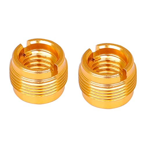 HANABASS 2 Stück Mikrofon Clip Adapter Teilig Innengewinde zu Innengewinde Gewindeadapter aus Langlebig Kompatibel mit Mikrofonständer und Halterung Goldfarben HANABASS 2 Stück Mikrofon Clip Adapter Teilig Innengewinde zu Innengewinde Gewindeadapter aus Langlebig Kompatibel mit Mikrofonständer und Halterung Goldfarben von HANABASS