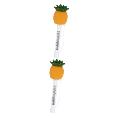 HANABASS 2 Stück Schwimmendes Poolthermometer im Cartoon Stil Lustiges Ananas Design für Messung Wassertemperatur Pools Badewannen und Teichen Langlebig und Bruchsicher HANABASS 2 Stück Schwimmendes Poolthermometer im Cartoon Stil Lustiges Ananas Design für Messung Wassertemperatur Pools Badewannen und Teichen Langlebig und Bruchsicher von HANABASS