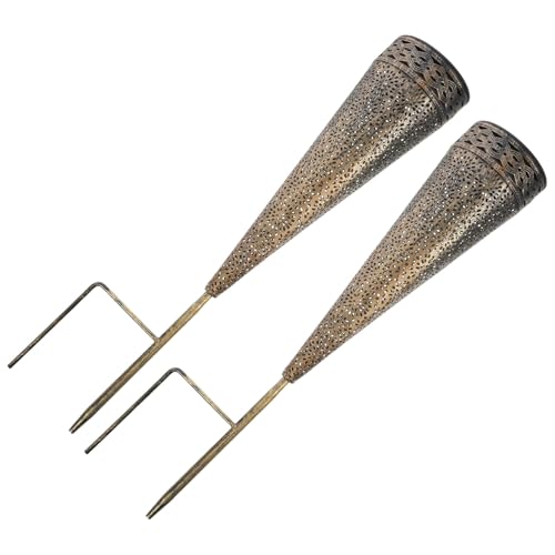 HANABASS 2 Stück Solar Gartenleuchte Dekorative Solar Lampe mit Konischem Design für Garten Weg und Terrasse Energieeffizient für Außenbereiche HANABASS 2 Stück Solar Gartenleuchte Dekorative Solar Lampe mit Konischem Design für Garten Weg und Terrasse Energieeffizient für Außenbereiche von HANABASS
