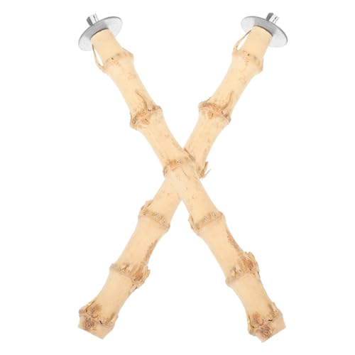 HANABASS 2 Stück Stabile Vogelstange Langlebiger Papageiensitzstab Großes Interaktives Kauspielzeug für Wellensittiche Papageien und Ziervögel Geeignet für Große Käfige Fördert Balance und HANABASS 2 Stück Stabile Vogelstange Langlebiger Papageiensitzstab Großes Interaktives Kauspielzeug für Wellensittiche Papageien und Ziervögel Geeignet für Große Käfige Fördert Balance und von HANABASS