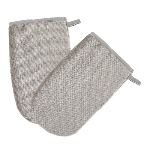 HANABASS 2 Stück Statische Haustier-haarentferner Handschuhe Doppelseitige Waschbare Grooming-Handschuhe für Katzen und Hunde zur Effektiven Entfernung von Tierhaaren Kleidung Möbeln von HANABASS