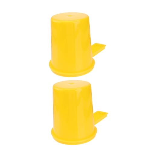 HANABASS 2 Stück Teiliges Beehive Drink Feeder aus Robustem Kunststoff Wetterfeste Bienentränke für Garten Einfache Installation Bienengesunde Wasserstation für -eingang von HANABASS