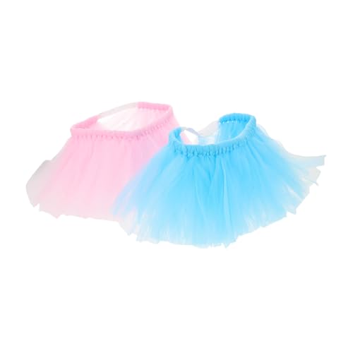 HANABASS 2 Stück Teiliges Hundetutu Weichem Tüll Elastischer Ballerina Rock für Mittelgroße bis Große Hunde Bequemes Atmungsaktives Design für Hundepartys und Festliche Anlässe von HANABASS