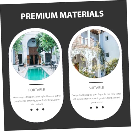 HANABASS 2 Stück Teiliges Verstellbares Fahnenmast Wandhalterung Robuste Metallbasis für Garten Terrasse Werbung Geeignet Langlebiger Fahnenstangenhalter HANABASS 2 Stück Teiliges Verstellbares Fahnenmast Wandhalterung Robuste Metallbasis für Garten Terrasse Werbung Geeignet Langlebiger Fahnenstangenhalter von HANABASS