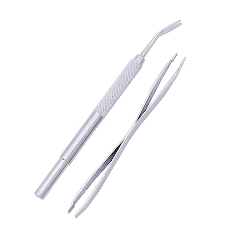 HANABASS 2 Stück Teiliges Zeckenentferner Set mit Rutschfestem Griff Doppelseitige Zeckenzange und Haken Schmerzfreie Anwendung für Hunde Katzen und Andere Haustiere Tragbar und HANABASS 2 Stück Teiliges Zeckenentferner Set mit Rutschfestem Griff Doppelseitige Zeckenzange und Haken Schmerzfreie Anwendung für Hunde Katzen und Andere Haustiere Tragbar und von HANABASS