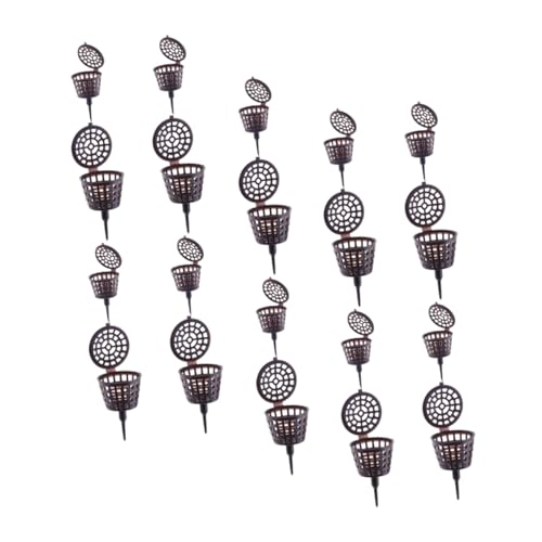 HANABASS 20Er Boxen Düngerhalter Düngerkasten für Pflanzgefäße Gartenzubehör Düngerbehälter Bonsai Mini-Pflanzdüngerkörbe Blumendüngerkorb Pflanze Düngerkiste Sämlingstopf Container Plastik von HANABASS