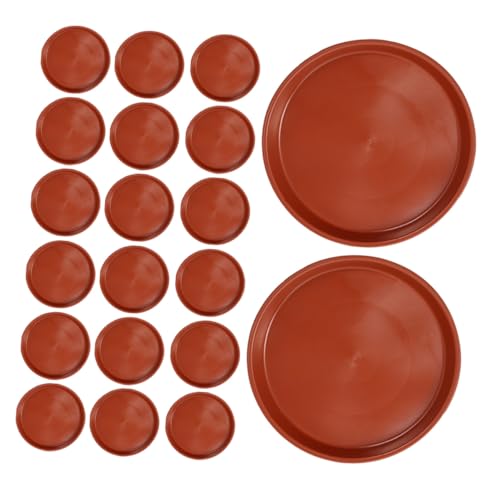 HANABASS 25 Stück Blumentopf Tablett Blumenpot Tropffänger Runde Pflanzenschale Blumentopf -Untertasse Blumenpotentwässerungsfänger Sukkulenter Tropffänger Runde Tropfschale von HANABASS