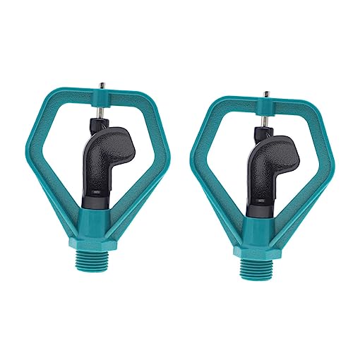 HANABASS 360° Automatischer Gartensprinkler 2 Stück Kunststoff Sprinkler für Gartenbewässerung Robust und Langlebig für Terrasse und Gewächshaus von HANABASS