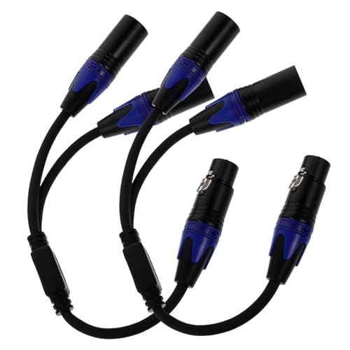 HANABASS 2Stücke Xlr Splitter Kabel Männlich Weiblich Pin Xlr Mikrofonsplitter für Professionelle Audiogeräte für Studio Schule und Konferenzen HANABASS 2Stücke Xlr Splitter Kabel Männlich Weiblich Pin Xlr Mikrofonsplitter für Professionelle Audiogeräte für Studio Schule und Konferenzen von HANABASS
