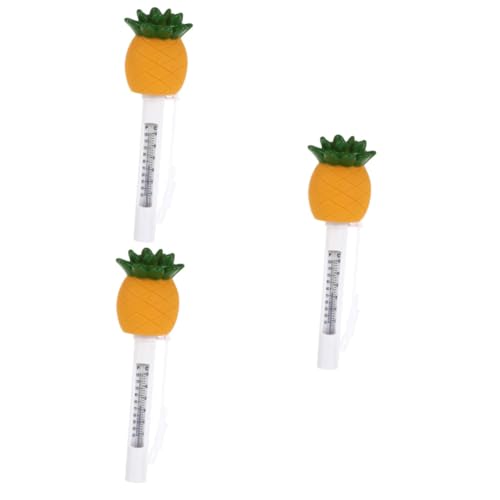 HANABASS 3 Stück Pineapple Pool Thermometer Lustiger Schwimmender Temperaturmesser für Schwimmbad und Badewanne Genaue Messung Fahrenheit und Celsius für Haustiere HANABASS 3 Stück Pineapple Pool Thermometer Lustiger Schwimmender Temperaturmesser für Schwimmbad und Badewanne Genaue Messung Fahrenheit und Celsius für Haustiere von HANABASS