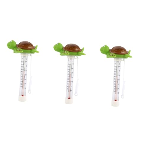 HANABASS 3 Stück Schwimmendes Poolthermometer für Präzise Wassertemperaturmessung Cartoon Design für Schwimmbäder und Teiche Bruchsicher und Einfach zu Bedienen von HANABASS