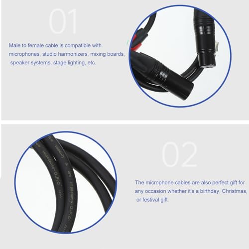 HANABASS 3 Stück Xlr Mikrofonkabel Lange Audiokabel Männlich zu Weiblich Schwarz Rot und Blau für Mikrofone Mischpulte und Lautsprechersysteme Geräuschreduzierung Klare Audioübertragung HANABASS 3 Stück Xlr Mikrofonkabel Lange Audiokabel Männlich zu Weiblich Schwarz Rot und Blau für Mikrofone Mischpulte und Lautsprechersysteme Geräuschreduzierung Klare Audioübertragung von HANABASS