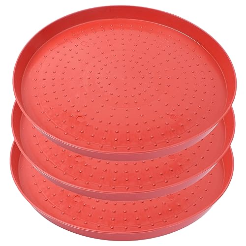 HANABASS 3stücke Futterplatten Für Geflügel Und Langlebige Futtertrays Für Hühner Enten Und Küken Große Leicht Zu Reinigende Futterbehälter Für Effektives Und Sauberes Füttern von HANABASS