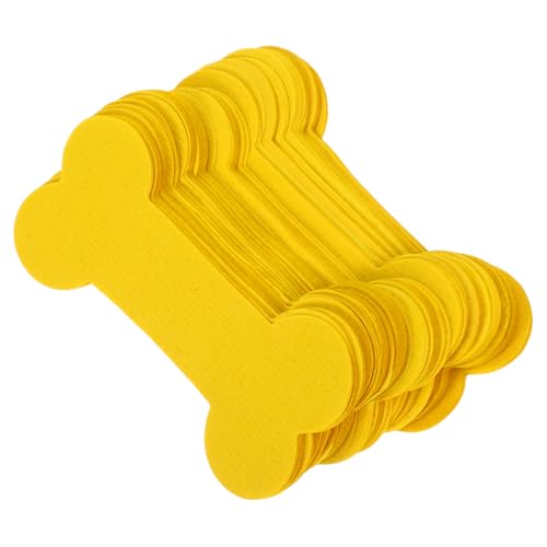 HANABASS 4 Packungen Pack Gelbes Chinesisches Ritualpapier in Knochenform Langlebiges Opferpapier für Hundegedenken Geeignet für Tierbestattung Ahnenverehrung und Trauerzeremonien im Freien von HANABASS