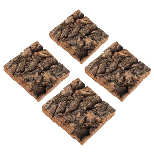 HANABASS 4 Stück Haustierlandschaftsdekoration Reptilienpanzerzubehör Reptilien -Ackplattform Schildkrötenplattform Reptilien -Terrarium - für Schildkrötenbecken Rinde Kaffee HANABASS 4 Stück Haustierlandschaftsdekoration Reptilienpanzerzubehör Reptilien -Ackplattform Schildkrötenplattform Reptilien -Terrarium - für Schildkrötenbecken Rinde Kaffee von HANABASS