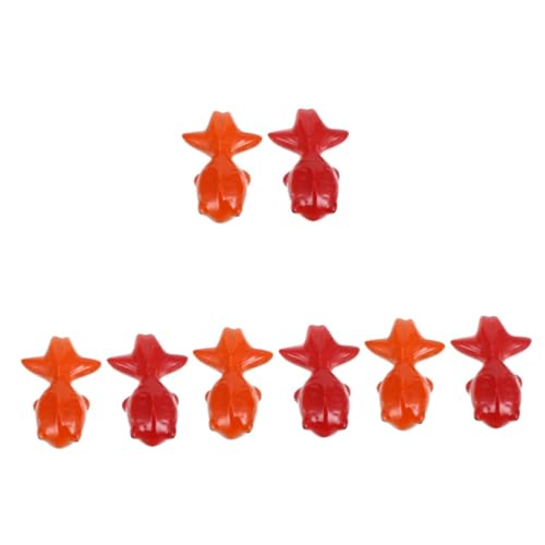 HANABASS 4 Stück Schwimmende Keramik-Koi-Fische Garten Aquarien-Dekoration Lebensecht Gestaltete Teichfiguren in Rot und Orange Dekorative Fischornamente für Innen und Außen HANABASS 4 Stück Schwimmende Keramik-Koi-Fische Garten Aquarien-Dekoration Lebensecht Gestaltete Teichfiguren in Rot und Orange Dekorative Fischornamente für Innen und Außen von HANABASS