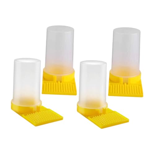 HANABASS 4 Stück Teiliges Bienen wasserspender Bienenstock eingang Wiederverwendbare Bienentränke aus Robustem Material für Imker und Bienenhaltung von HANABASS