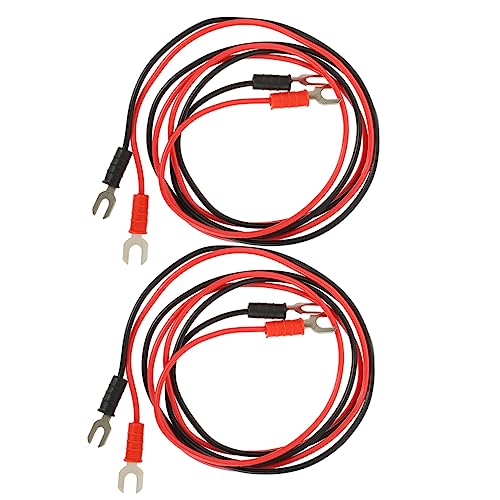 HANABASS 4Stücke Phonographen Verbindungskabel Förmige Doppelstecker Testleitung Langlebig Kupfer Einfach zu Verbinden für Instrumenten und Phonographenzubehör von HANABASS