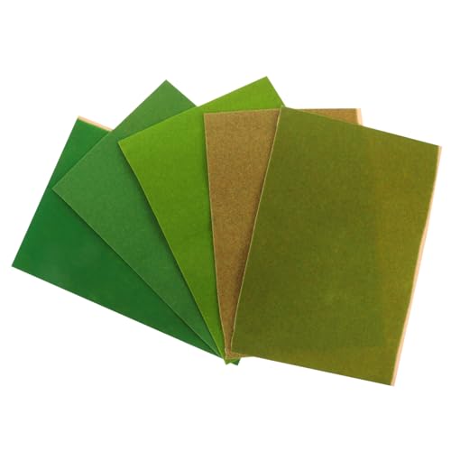HANABASS 5 Stück Künstliche Rasenmatte Nylonrasen für Miniatur Landschaften Dekoration für Sandtische DIY Gras für Modellbau und Dioramen Robuste und Flexible Gestaltungselemente HANABASS 5 Stück Künstliche Rasenmatte Nylonrasen für Miniatur Landschaften Dekoration für Sandtische DIY Gras für Modellbau und Dioramen Robuste und Flexible Gestaltungselemente von HANABASS