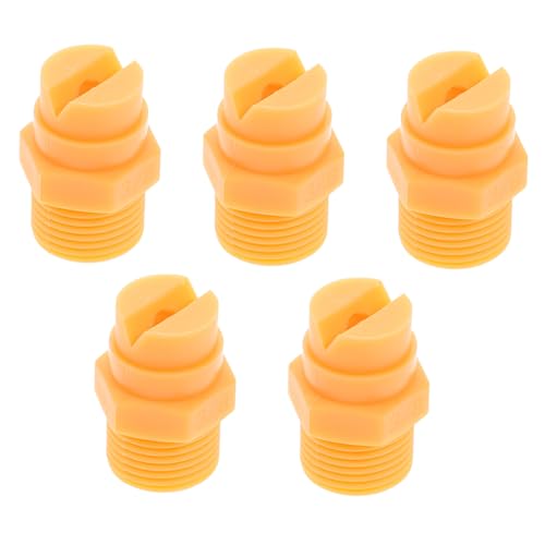 HANABASS 5 Stück Teiliges Gelbe Kunststoff sprühdüsen PP Ventilform Spritzdüse mit Breitem Sprühwinkel für Waschmaschine und Gartenschlauchanschluss Langlebig und Verschleißfest HANABASS 5 Stück Teiliges Gelbe Kunststoff sprühdüsen PP Ventilform Spritzdüse mit Breitem Sprühwinkel für Waschmaschine und Gartenschlauchanschluss Langlebig und Verschleißfest von HANABASS