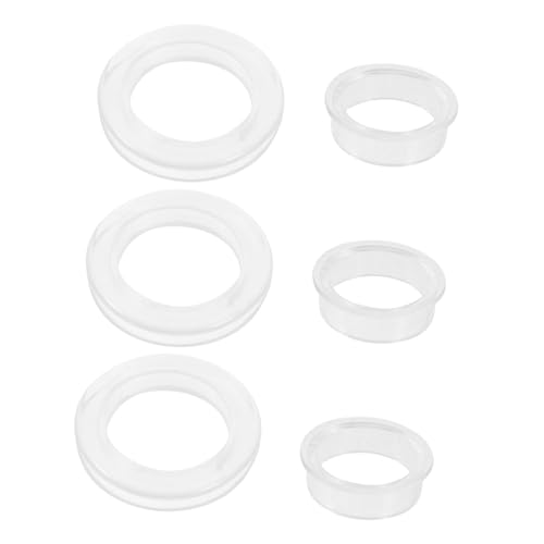 HANABASS 6 Sätze Patio Tischschirm Ringe Set Teiliges Set für Gartenmöbel Transparent Langlebig für Cafés Bars und Terrassen von HANABASS