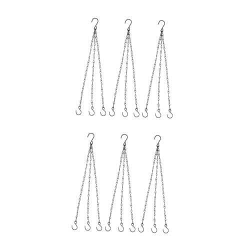 HANABASS 6 Stck. Teiliges Blumenampel Ketten Schwarze Metallketten zum Aufhängen von Blumentöpfen Laternen und Pflanzgefäßen Stabile Einfache Vielseitige Hängekette für Outdoor Deko HANABASS 6 Stck. Teiliges Blumenampel Ketten Schwarze Metallketten zum Aufhängen von Blumentöpfen Laternen und Pflanzgefäßen Stabile Einfache Vielseitige Hängekette für Outdoor Deko von HANABASS