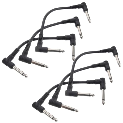 HANABASS 6 Stück Gitarren Effektkabel Instrumentenkabel für Gitarre Bass und Keyboard Langlebig und Platzsparend für Musikinstrumente HANABASS 6 Stück Gitarren Effektkabel Instrumentenkabel für Gitarre Bass und Keyboard Langlebig und Platzsparend für Musikinstrumente von HANABASS