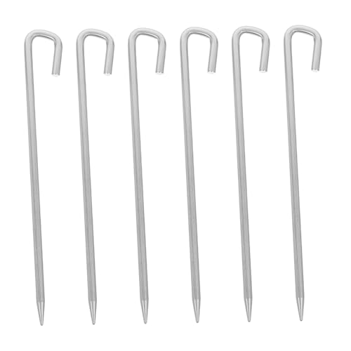 HANABASS 6 Stück Teiliges Outdoor Camping Zeltheringe Winddicht aus Schwerem Lang Extra Leicht Robust für Zelte Planen und Unterstände Gras Sand und Festem Boden HANABASS 6 Stück Teiliges Outdoor Camping Zeltheringe Winddicht aus Schwerem Lang Extra Leicht Robust für Zelte Planen und Unterstände Gras Sand und Festem Boden von HANABASS