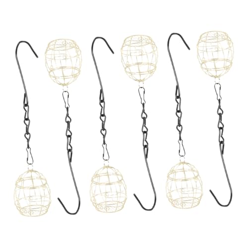 HANABASS 6 Stück Teiliges Vogelfutterhaus zum Aufhängen Wetterfester Futterspender für Garten und Außenbereich Robuster Eisendraht Vogelfutterspender zur Vogelanzucht im Freien HANABASS 6 Stück Teiliges Vogelfutterhaus zum Aufhängen Wetterfester Futterspender für Garten und Außenbereich Robuster Eisendraht Vogelfutterspender zur Vogelanzucht im Freien von HANABASS