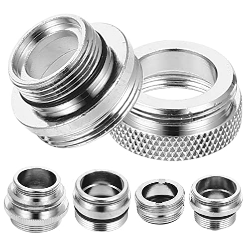HANABASS 6 Teiliges Wasserhahn Adapter Set Schlauch Wasserhahn Adapter Set Kühlschrank Wasserhahn Leitungswasserfilter Vakuum Adapter Adapter Lotventil Mehrfachstecker Waschbecken von HANABASS