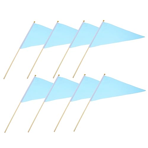 HANABASS 8 Stück Markierungsflaggen für Garten und Landschaft Triangular Flags Leuchtenden Farben für Bewässerung Bau und Pflanzenmarkierung von HANABASS