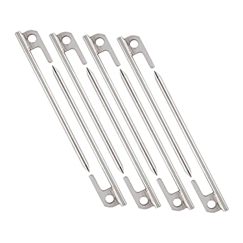 HANABASS 8 Stück Zeltheringe Lange Rostfreie Erdnägel für Camping Zelte Pavillons Garten Stabiler Bodenanker Einfach zu Verwenden für Outdoor Aktivitäten HANABASS 8 Stück Zeltheringe Lange Rostfreie Erdnägel für Camping Zelte Pavillons Garten Stabiler Bodenanker Einfach zu Verwenden für Outdoor Aktivitäten von HANABASS