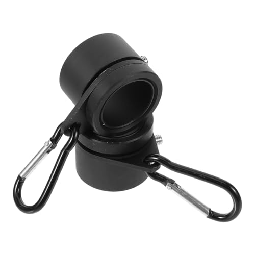 HANABASS Aluminiumlegierung Flaggenhalter Ring Rotierender Wickel Fahnenclip Einfach zu Montierender Flaggenmast Zubehör für Reibungslose Drehung Wetterbeständig von HANABASS