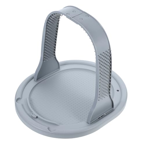 HANABASS Archförmiger Katzen Selbstpfleger Massageboard aus Langlebigem Material Sicherer Stand Platzsparend für Katzen und Kätzchen zur Fellpflege und Massage Graues Design von HANABASS