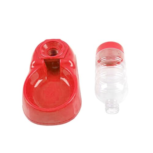 HANABASS Automatischer Katzen Trinkbrunnen Wasserspender mit Rutschfestem Design und Glatter Oberfläche für Kätzchen und Haustiere Sicherer Auslaufsicherer Wasserautomat in Rot Geeignet von HANABASS