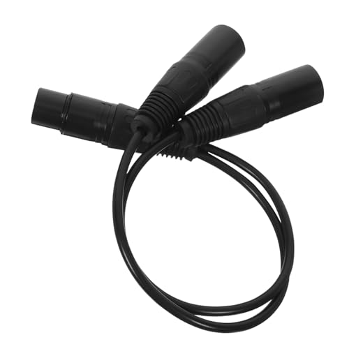HANABASS Balanced Xlr Splitter Kabel Female zu Male Mikrofon Audio Adapter Geräuschreduzierend Vielseitig für Studio und Bühnenaufnahme Kompakt und Tragbar für Professionelle Audiogeräte von HANABASS