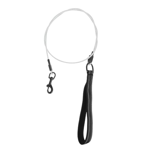 HANABASS Bissfeste Hundeleine aus Stahlseil Robuste Outdoor Leine für Kleine bis Große Hunde Tragbares Leichtes Führungshund Seil mit Langlebigem Legierungs Karabiner für und Training HANABASS Bissfeste Hundeleine aus Stahlseil Robuste Outdoor Leine für Kleine bis Große Hunde Tragbares Leichtes Führungshund Seil mit Langlebigem Legierungs Karabiner für und Training von HANABASS