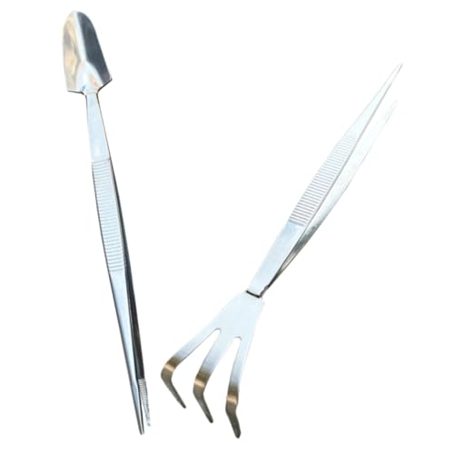 HANABASS Bonsai Werkzeug Set Edelstahl Präzisionspinzette mit Spatula Kopf Rasenrechen Leicht Tragbar Ergonomisch für Indoor Gartenpflege Bodenlockerung und Moospflege HANABASS Bonsai Werkzeug Set Edelstahl Präzisionspinzette mit Spatula Kopf Rasenrechen Leicht Tragbar Ergonomisch für Indoor Gartenpflege Bodenlockerung und Moospflege von HANABASS