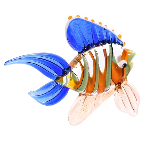 HANABASS Bunte Glasfisch Figurine Handgefertigt Meeres Wohnkultur Ornament für Tv Weinschrank Dekoration Farbenfrohe Glas Skulptur als Schreibtisch Deko HANABASS Bunte Glasfisch Figurine Handgefertigt Meeres Wohnkultur Ornament für Tv Weinschrank Dekoration Farbenfrohe Glas Skulptur als Schreibtisch Deko von HANABASS