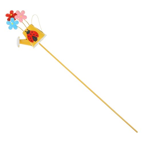 HANABASS Bunte Metall Gartenstecker mit Niedlichem Cartoon Design Dekorative Blumenstecker für Blumenpötte Garten Terrasse Wetterfeste Vielseitige Gartendeko für Draußen und Innenbereiche von HANABASS